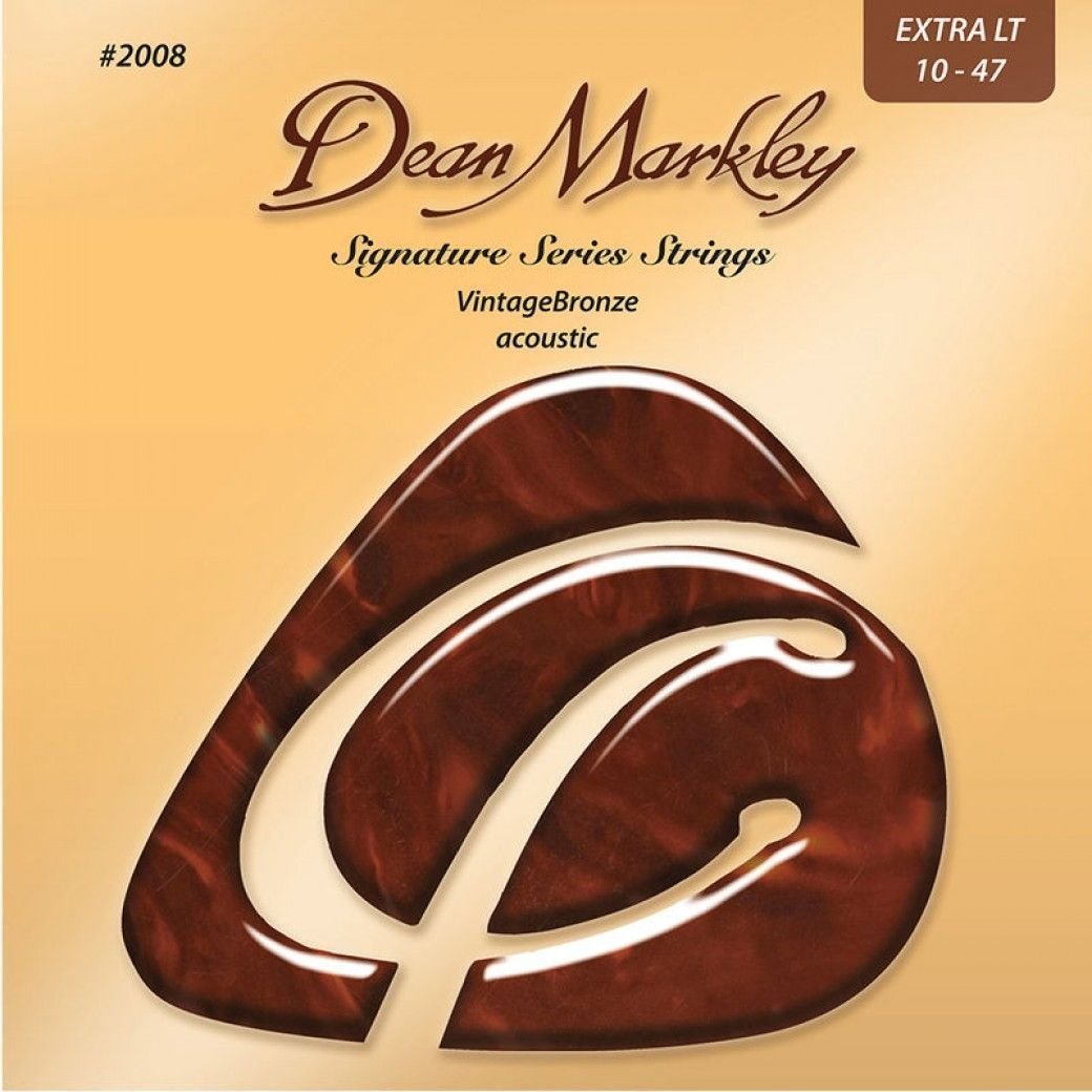 Cordes de guitares acoustiques Dean Markley 2008 Vintage Bronze 10-47