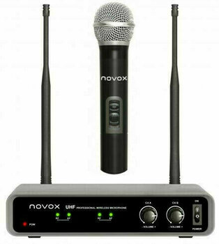 Conjunto de microfone de mão sem fios Novox FREE H2 - 1