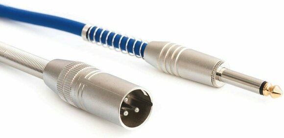 Kabel mikrofonowy Bespeco IROMM600P Niebieski 6 m - 1