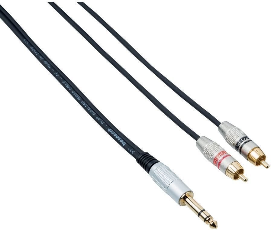 Готов аудио кабел Bespeco RCZ300 3 m Готов аудио кабел