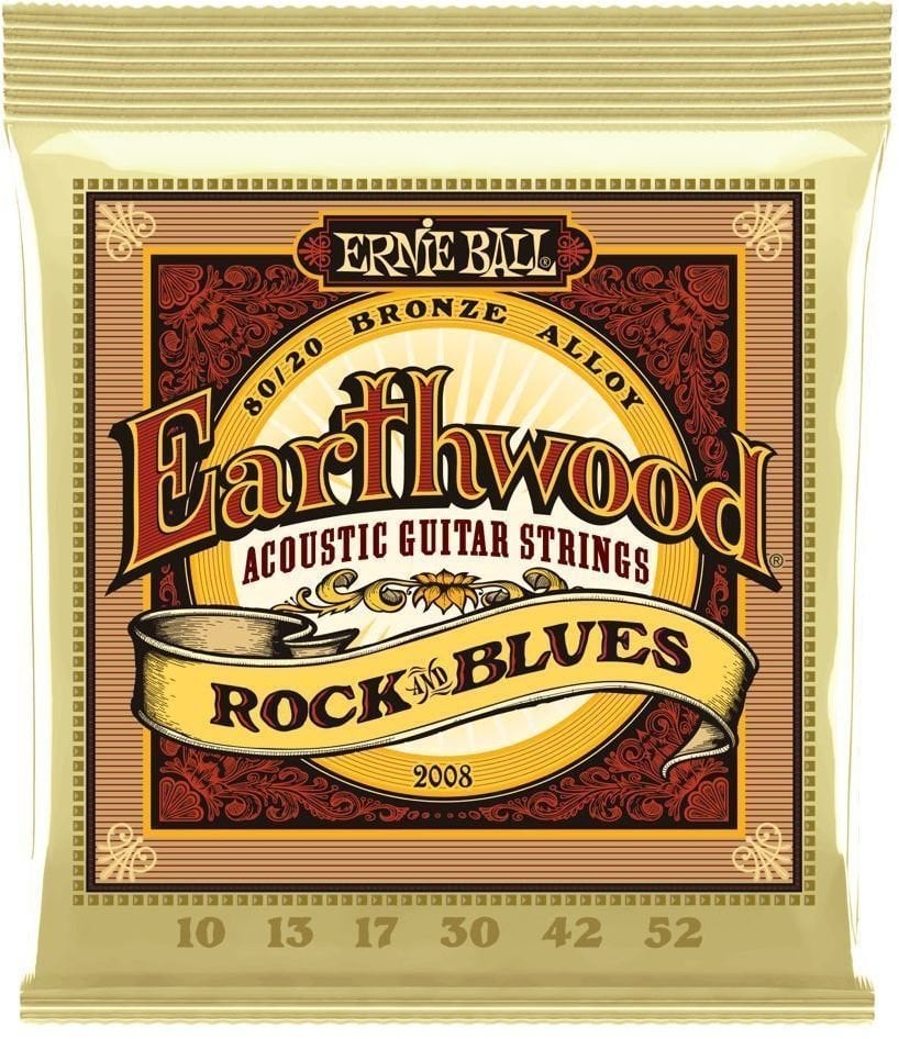 Cordes de guitares acoustiques Ernie Ball 2008 Earthwood Rock & Blues