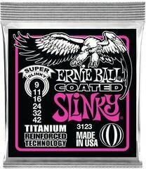 Struny pre elektrickú gitaru Ernie Ball 3123 Coated Slinky Struny pre elektrickú gitaru