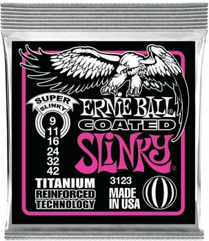 Struny pro elektrickou kytaru Ernie Ball 3123 Coated Slinky - 1