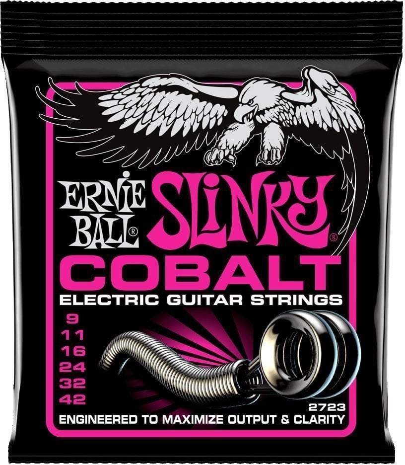 Cordes pour guitares électriques Ernie Ball 2723 Slinky Cobalt