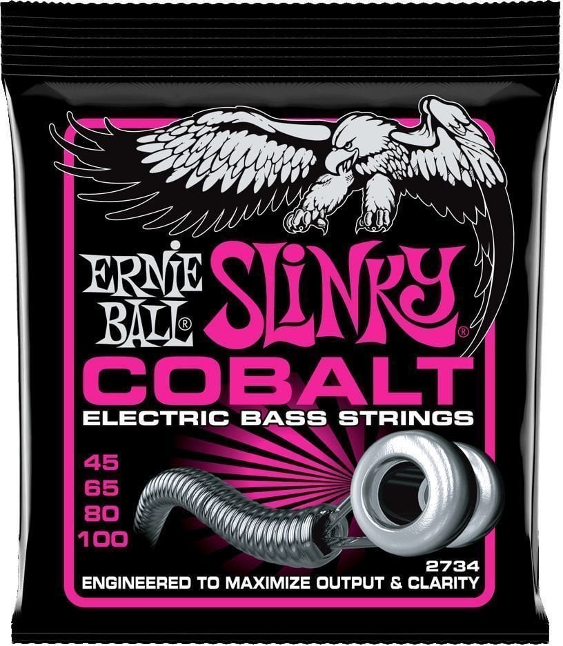Corzi pentru chitare bas Ernie Ball 2734 Super Slinky Bass 45-100
