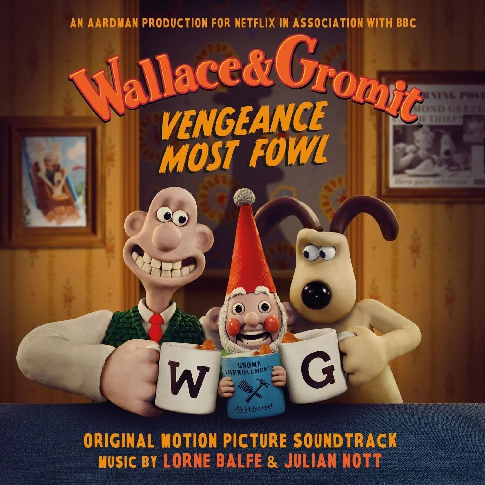 Vinyl Record Lorne Balfe & Julian Nott - Wallace & Gromit: Vengeance Most Fowl (O.S.T.) (Limited Edition) (Norbot Green Coloured) (LP)