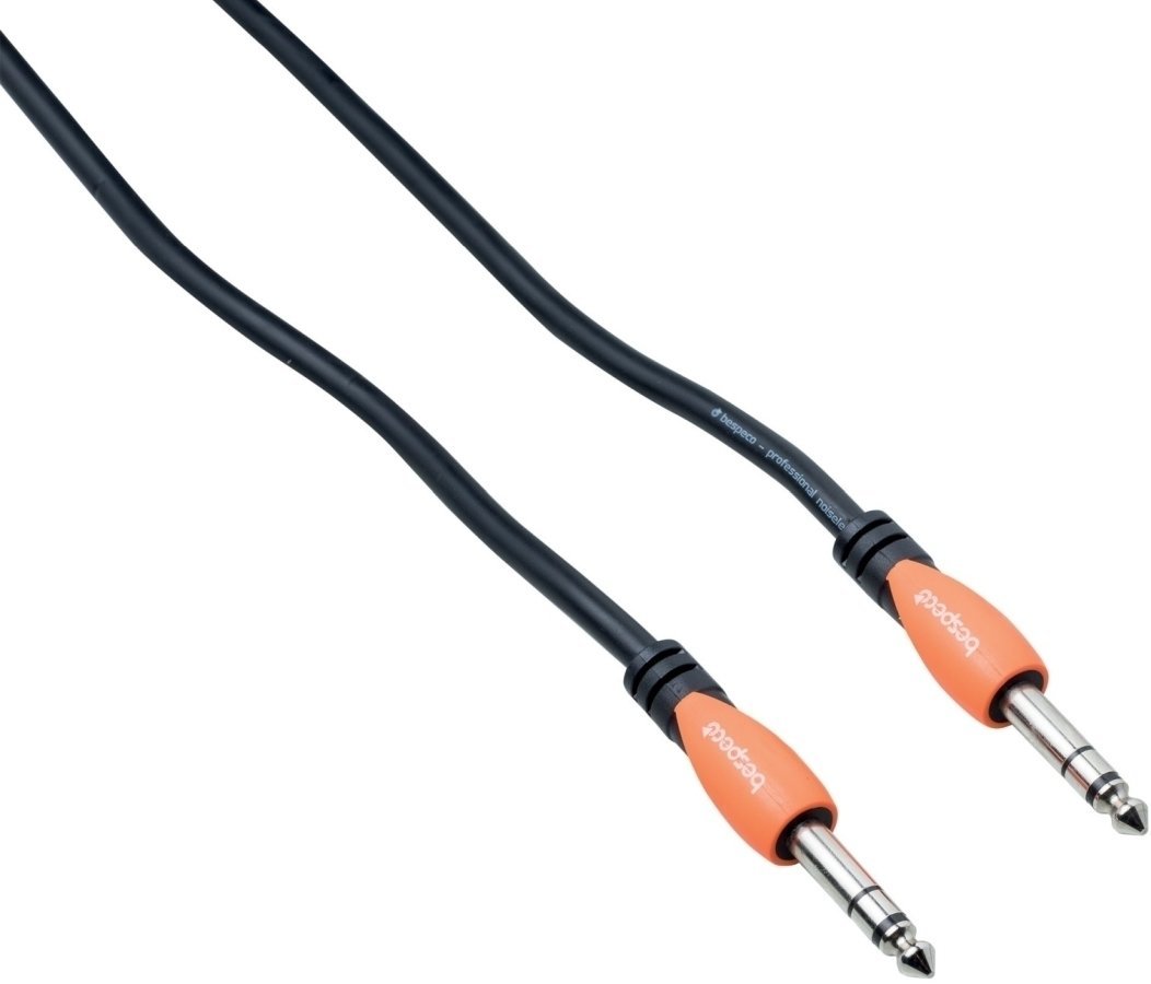 Cablu Patch, cablu adaptor Bespeco SLSS100 Negru 100 cm Drept - Drept