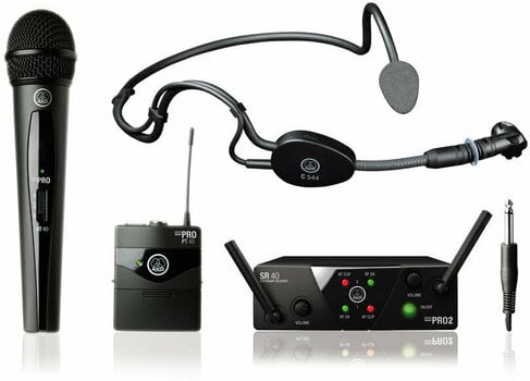 Wireless system-Combi AKG WMS40 MIX HEAD SET - 1
