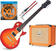 Elektrische gitaar Epiphone Les Paul 100 Heritage Cherry Sunburst SET