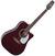 Dreadnought elektro-akoestische gitaar Takamine JJ325SRC Gloss Red Finish