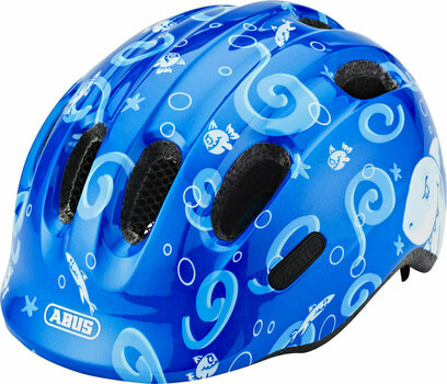 Kid Bike Helmet Abus Smiley 2.0 Blue Sharky M Kid Bike Helmet - 1