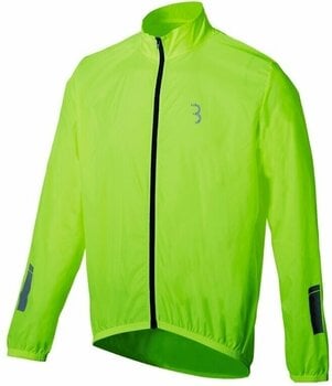 Cycling Jacket, Vest BBB Baseshield Neon Yellow S Jacket - 1