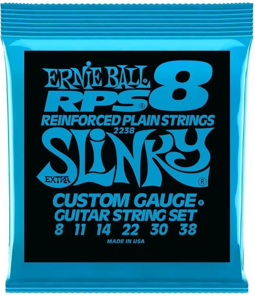 Cordas para guitarra elétrica Mi Ernie Ball 2238 RPS 8