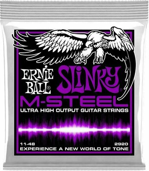 Strenge til E-guitar Ernie Ball 2920 Slinky M-Steel - 1