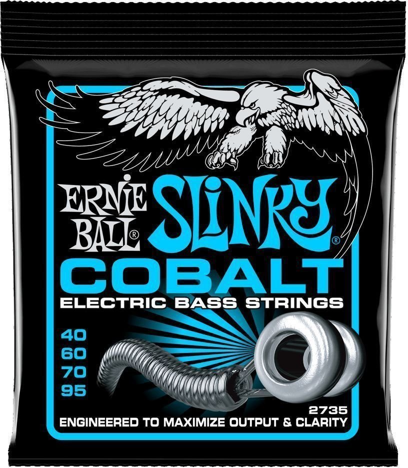 Cordes de basses Ernie Ball 2735 Extra Slinky Bass 40-95