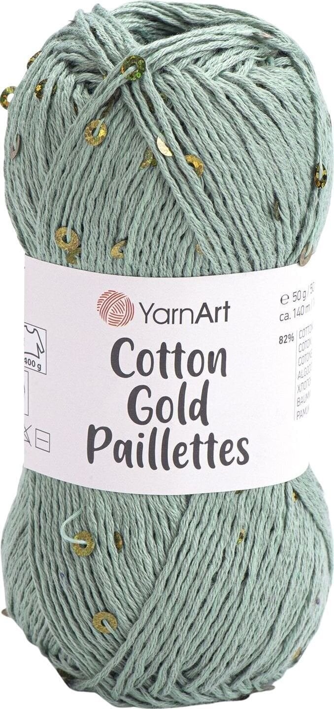 Knitting Yarn Yarn Art Cotton Gold Paillettes 7113 Knitting Yarn