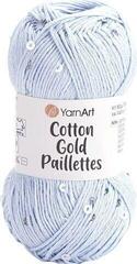 Knitting Yarn Yarn Art Cotton Gold Paillettes 7109 Knitting Yarn