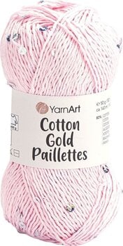 Pređa za pletenje Yarn Art Cotton Gold Paillettes 7107 Pređa za pletenje - 1