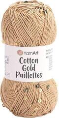 Knitting Yarn Yarn Art Cotton Gold Paillettes 7105 Knitting Yarn