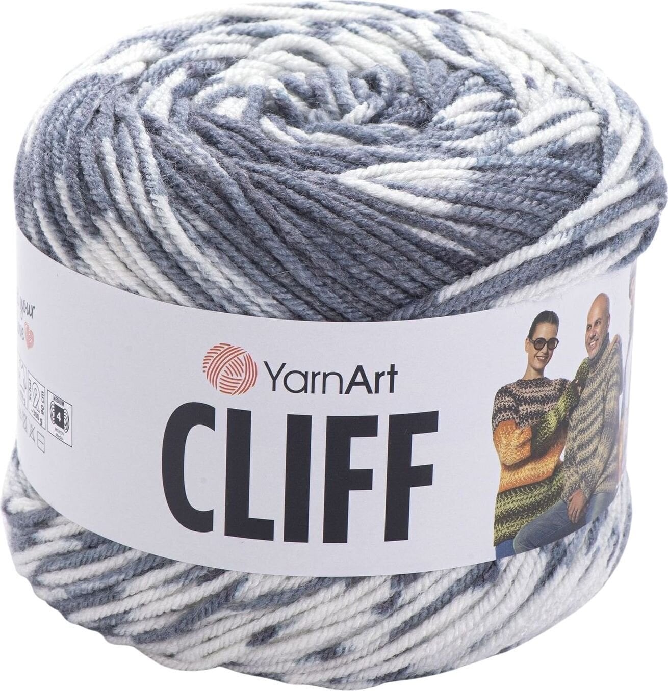 Fil à tricoter Yarn Art Cliff 8301 Fil à tricoter