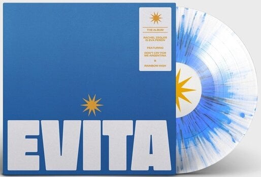 Δίσκος LP Rachel Zegler & Andrew Lloyd Webber - Evita - The Album (Blue Splatter On Clear Coloured) (LP) - 1