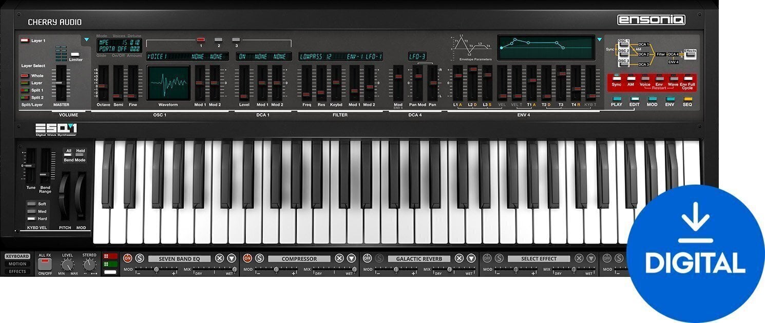 VST Instrument PLUGIN Ensoniq ESQ-1 (Digital product)