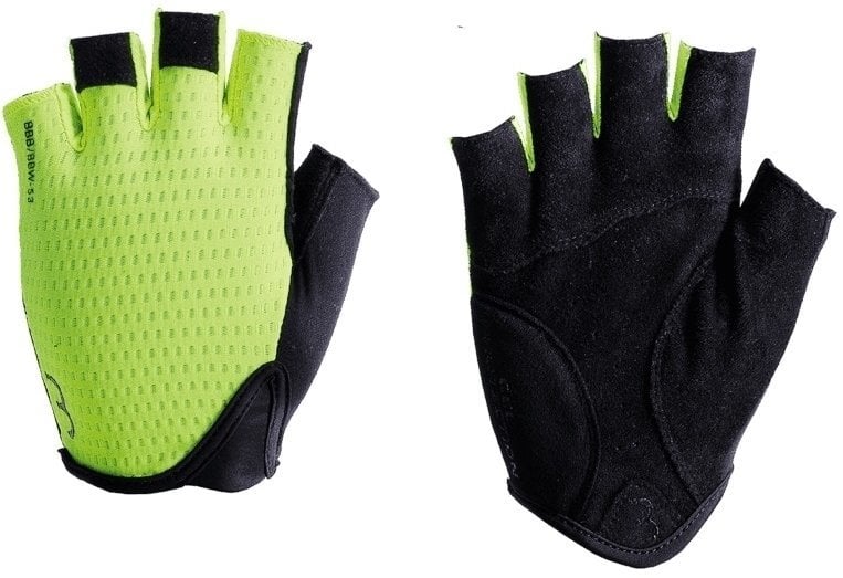 Cyklistické rukavice BBB Racer Gloves Neon Yellow S Cyklistické rukavice