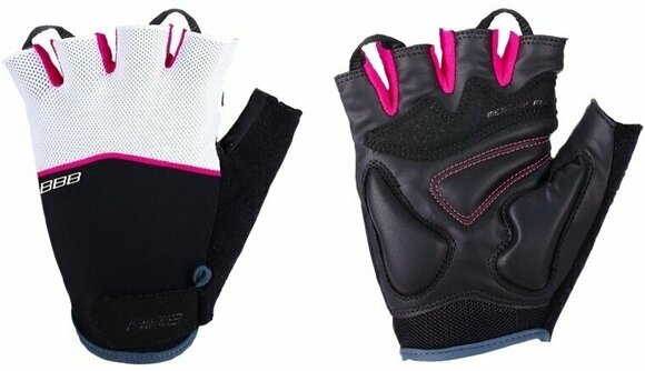 Cyklistické rukavice BBB Omnium Gloves Black/White/Magenta S Cyklistické rukavice - 1
