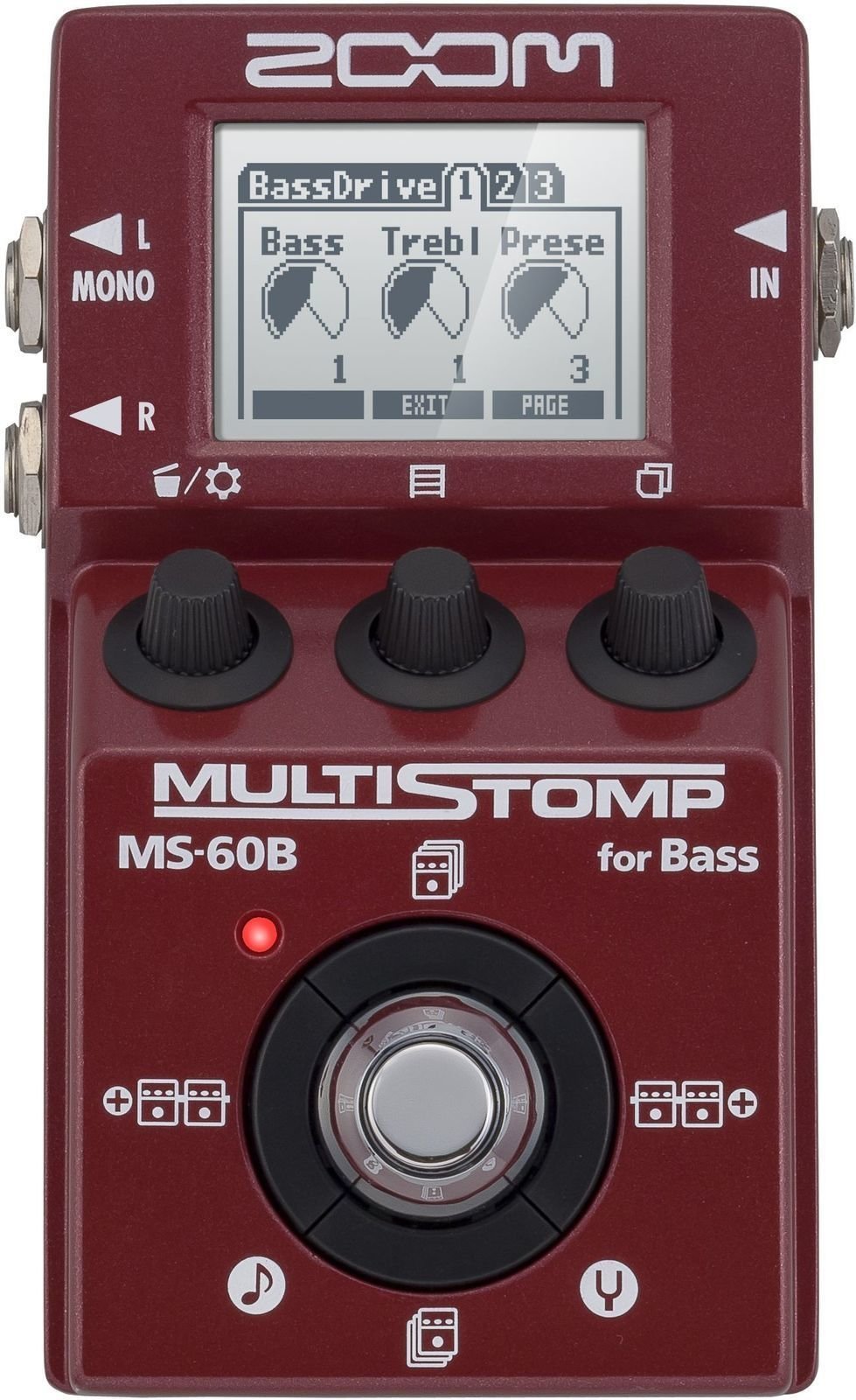 Bassguitar Multi-Effect Zoom MS-60B