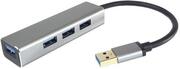PremiumCord KU3HUB4E Срібний 10 см USB-кабель
