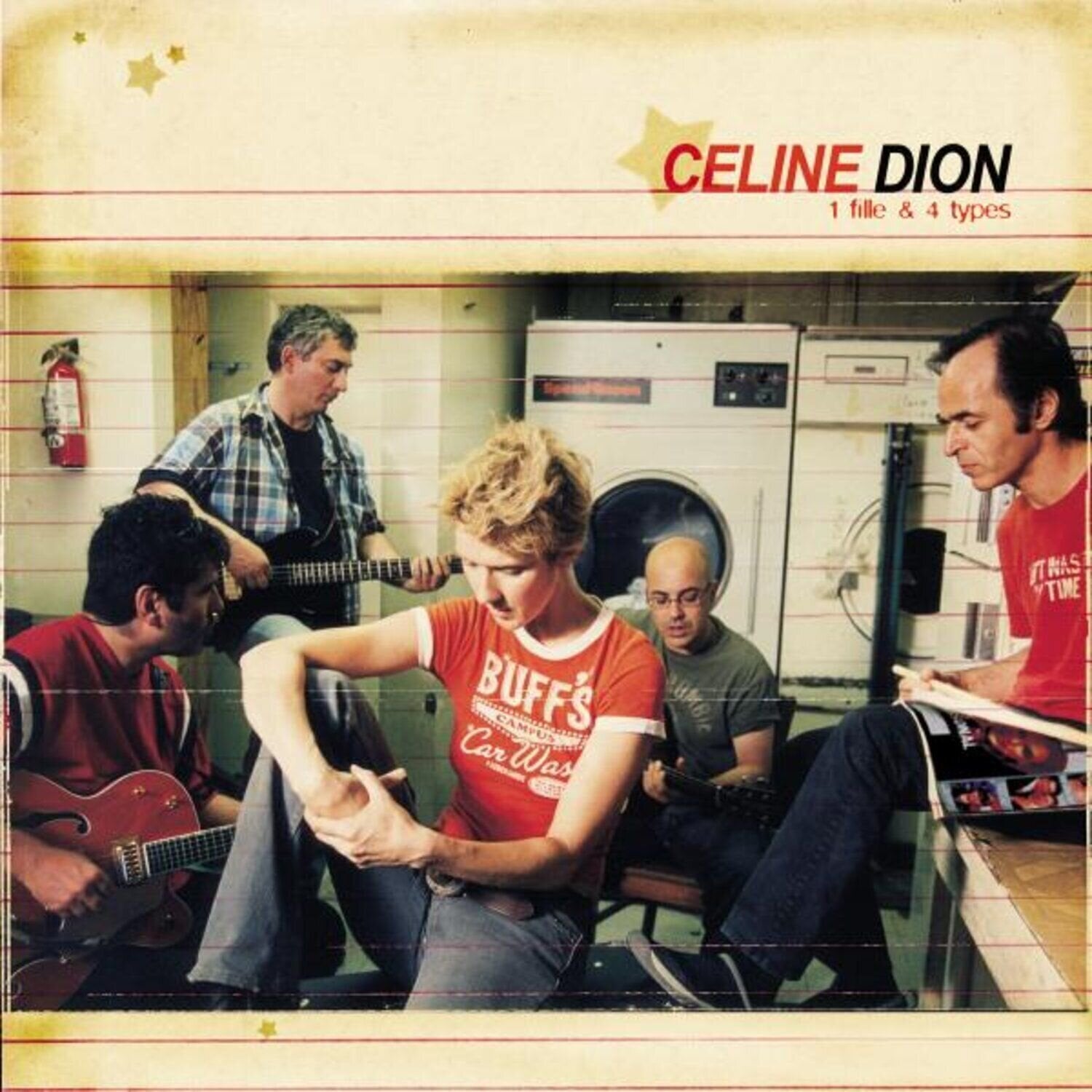 Vinylplate Celine Dion - 1 Fille & 4 Types (Reissue) (Pearl/White Coloured) (LP)