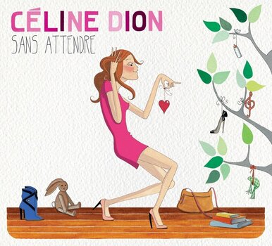 Disque vinyle Celine Dion - Sans Attendre (Reissue) (Pearl/White Coloured) (2 LP) - 1