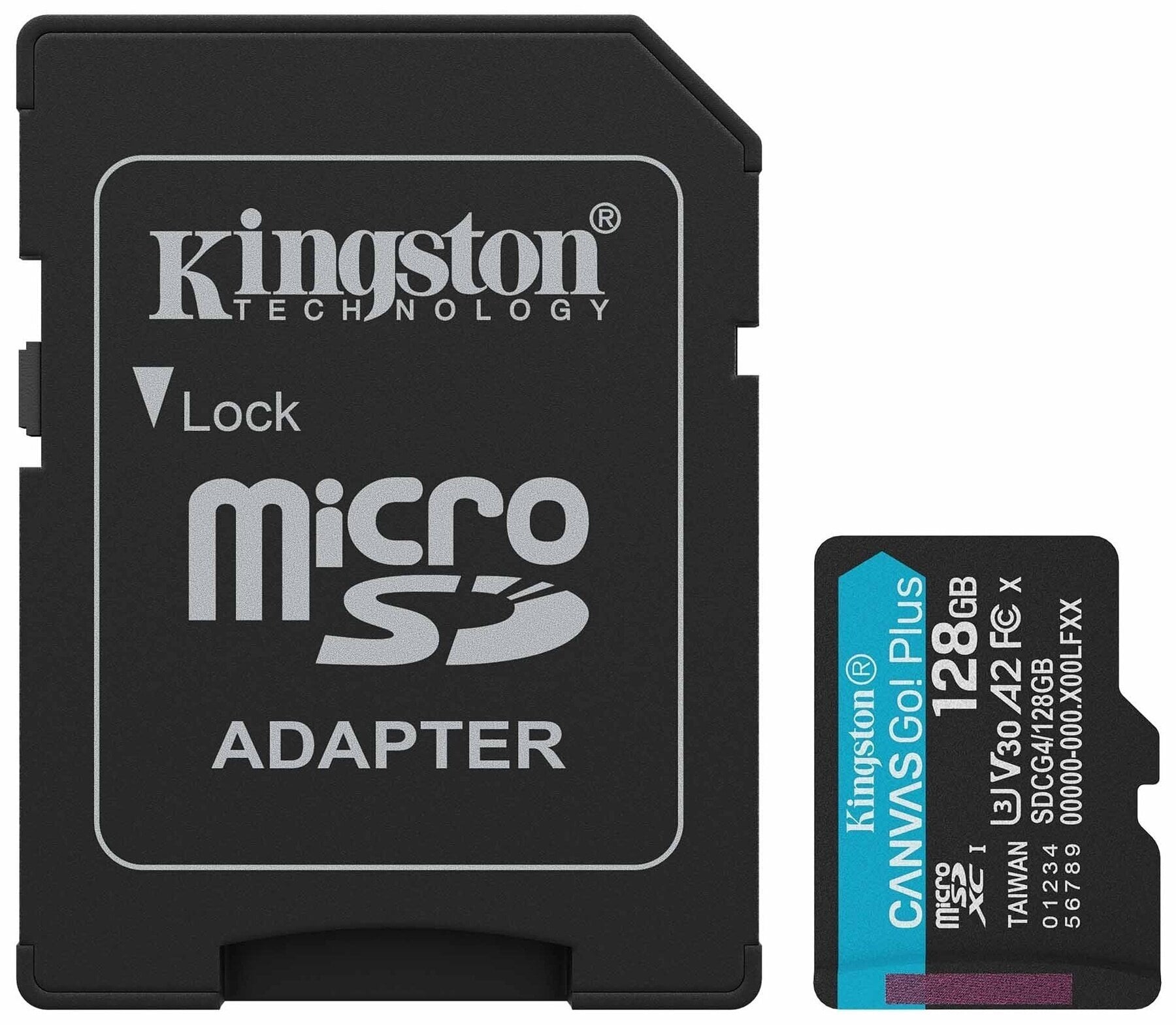Карта памет Kingston Canvas Go Plus microSDXC A2 U3 Micro SDXC 128 GB Карта памет