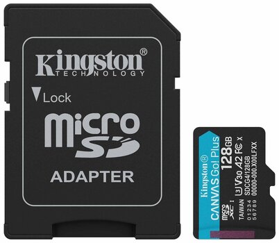 Карта памет Kingston Canvas Go Plus microSDXC A2 U3 Micro SDXC 128 GB Карта памет - 1