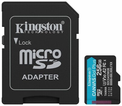 Minnekort Kingston Canvas Go Plus A2 U3 V30 Micro SDXC 256 GB Minnekort - 1
