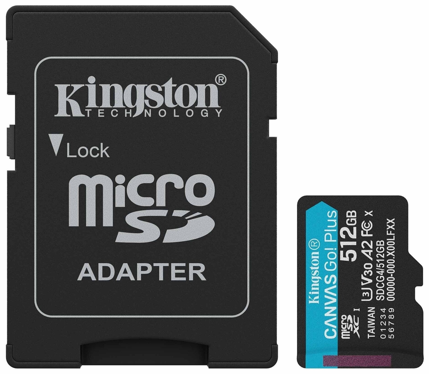 Speicherkarte Kingston Canvas Go Plus Gen4 A2 U3 V30 Micro SDXC 512 GB Speicherkarte