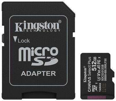 Speicherkarte Kingston Canvas Select Plus Gen3 A1 Micro SDXC 512 GB Speicherkarte - 1