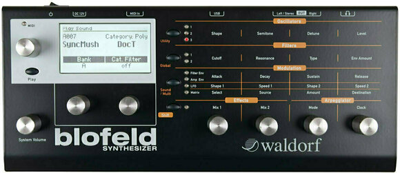 Syntetizátor Waldorf Blofeld Čierna - 1