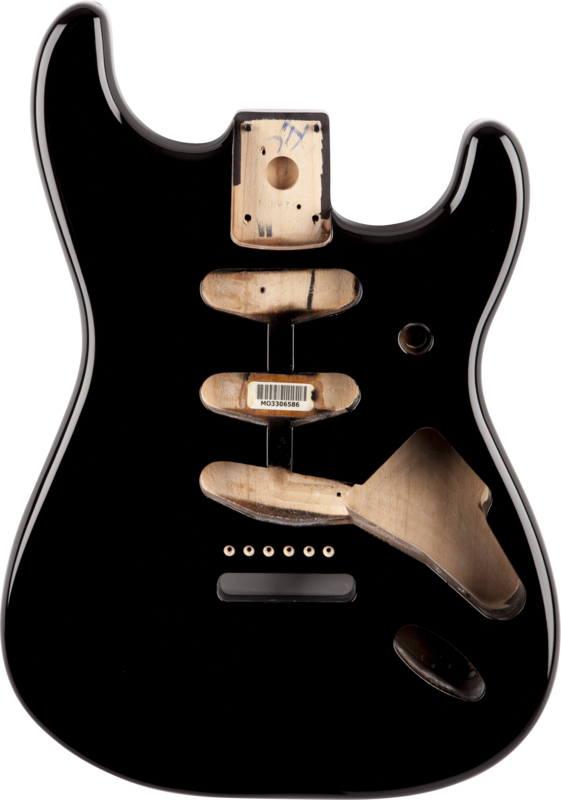 Gitár test Fender Stratocaster Fekete