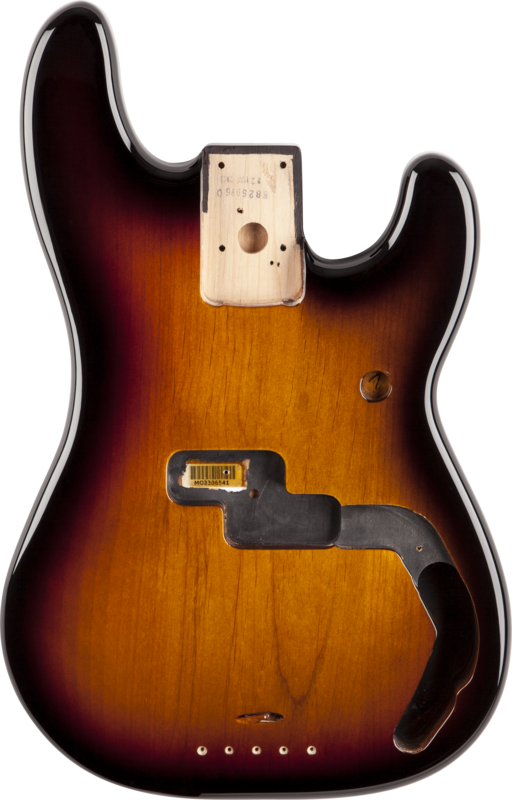 Fender Precision Bass Body Vintage Bridge Brown Sunburst Burst