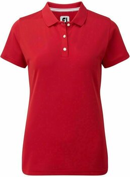 Polo majice Footjoy Stretch Pique Solid Rdeča M - 1