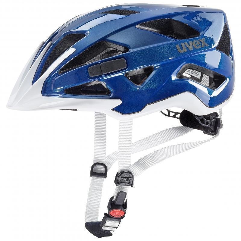 Capacete de bicicleta UVEX Active Blue-Branco 52-57 Capacete de bicicleta