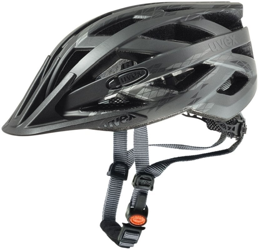 Cyklistická helma UVEX I-VO CC Black/Smoke Matt 52-57 Cyklistická helma