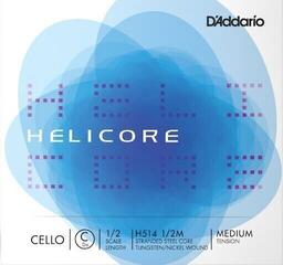Struny pro violončelo D'Addario H514 1/2M C 1/2 Struny pro violončelo
