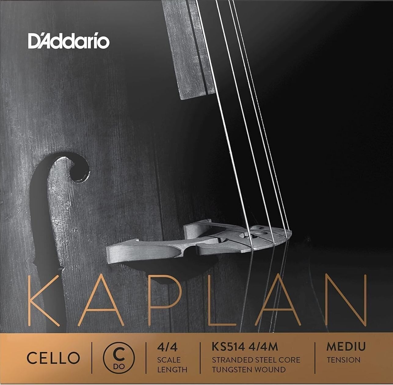 Struny pro violončelo D'Addario KS514 4/4M C 4/4 Struny pro violončelo