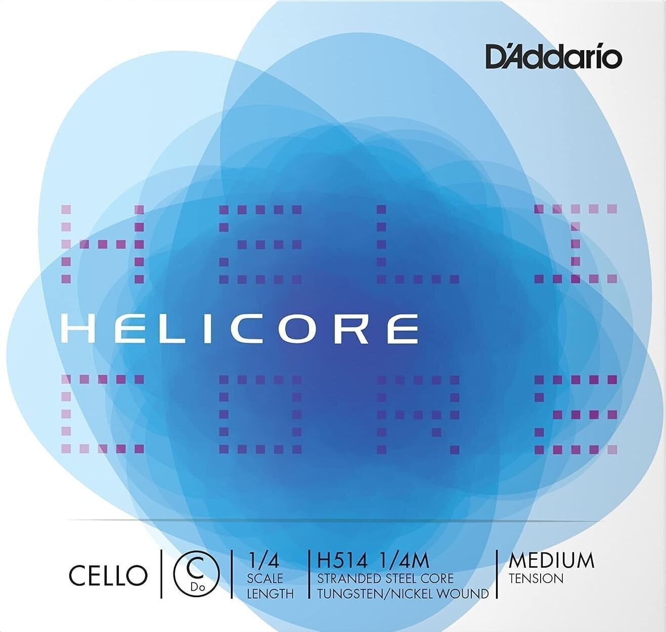 Struny pro violončelo D'Addario H514 1/4M C 1/4 Struny pro violončelo