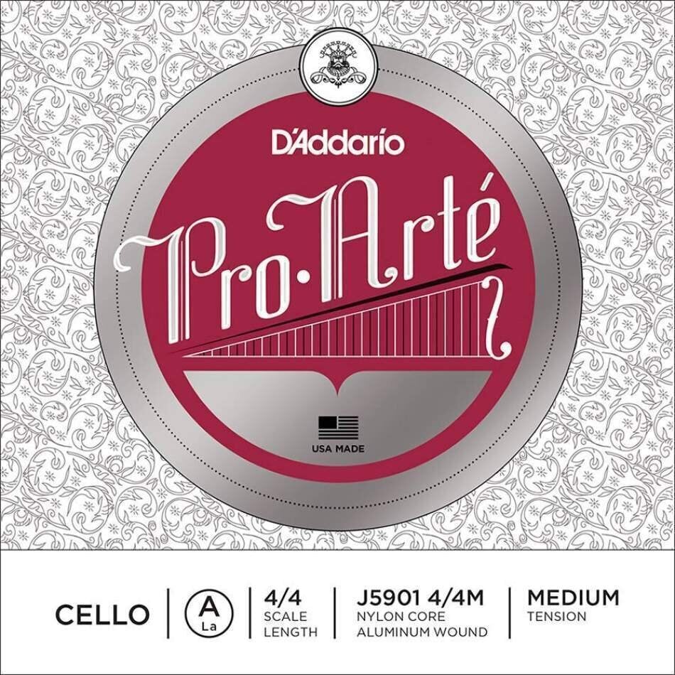Struny pro violončelo D'Addario J5901 4/4M A 4/4 Struny pro violončelo