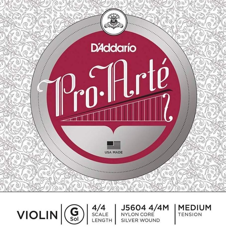 Струни за цигулка D'Addario J5604 4/4M G Струни за цигулка