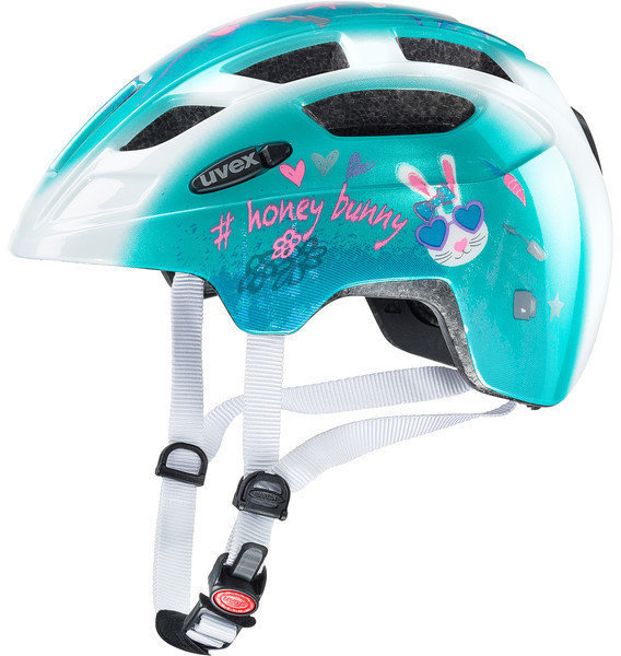 Kinder fahrradhelm UVEX Finale Junior LED Honey Bunny 51-55 Kinder fahrradhelm