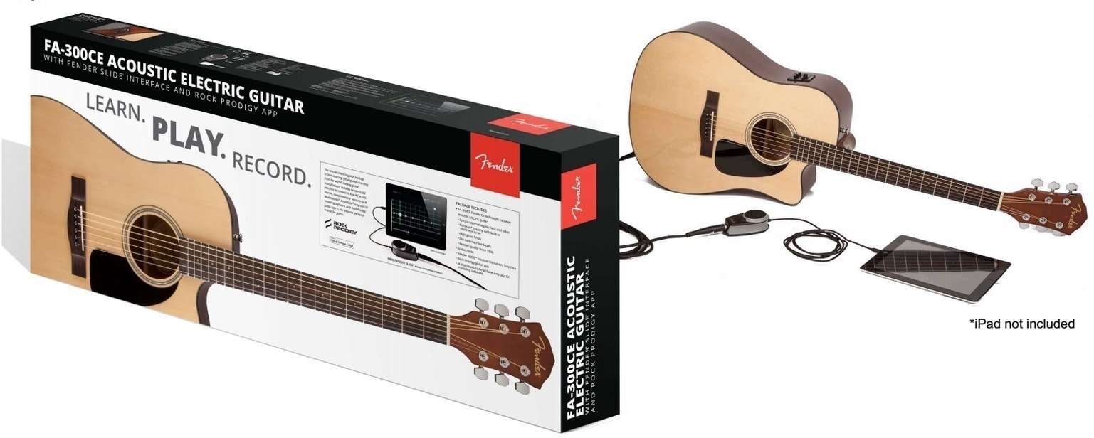Електро-акустична китара Дреднаут Fender FA-300CE
